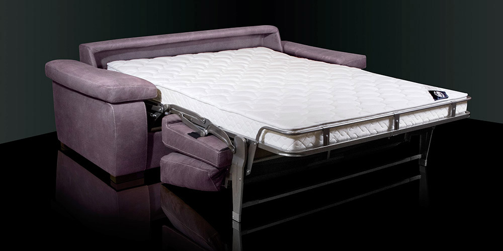 Fig.2 3-Sitzer Sofa mit Schlaffunktion Diamond: Geöffnet