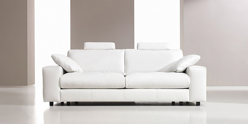 Fig.2 Ledersofa Nobel: Vorderansicht